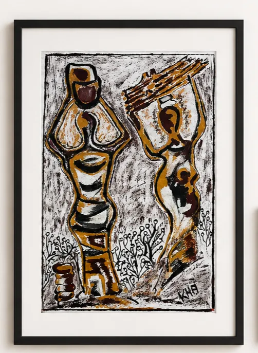 Waw Kumba — peinture encadrée